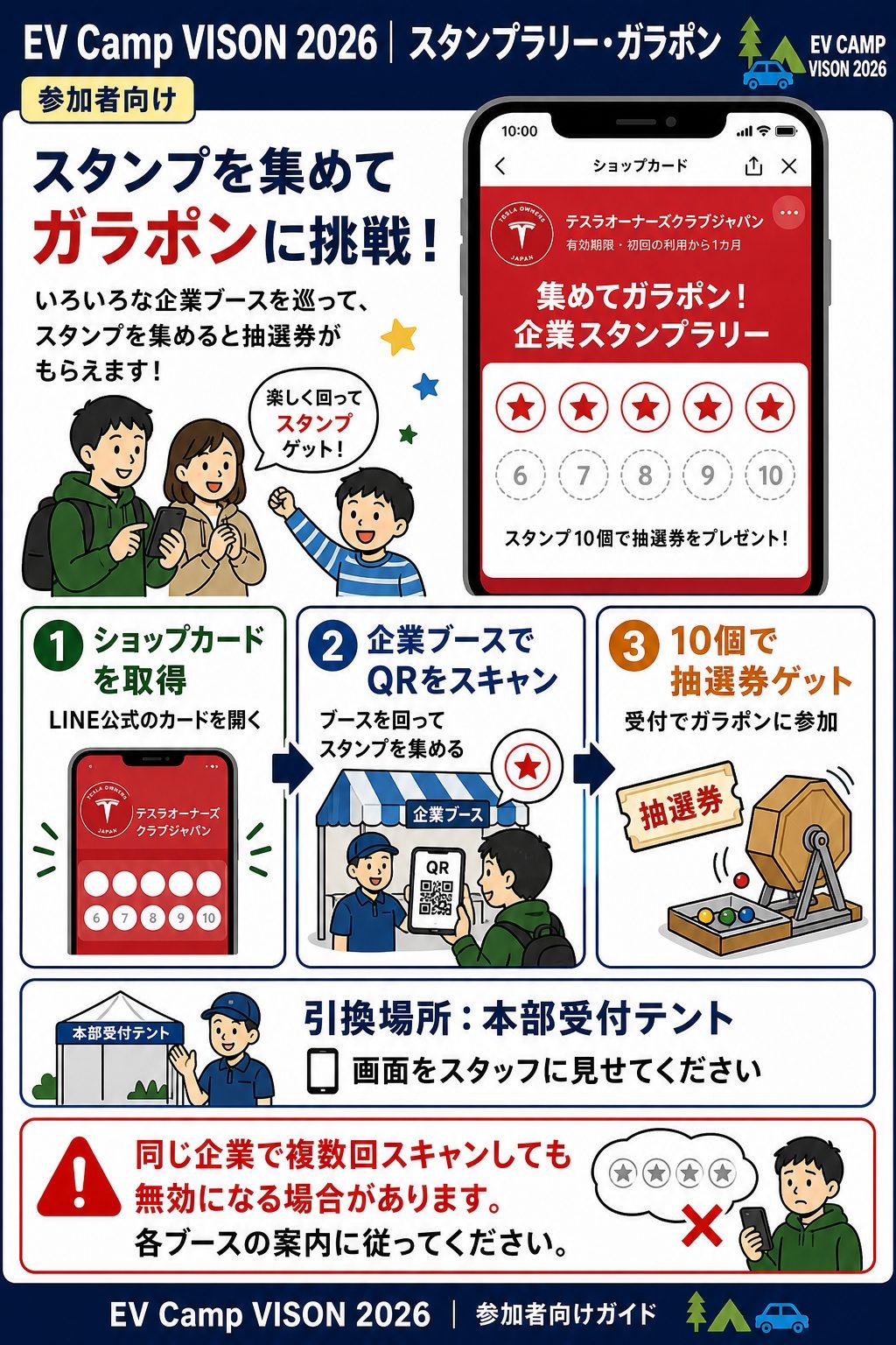 スタンプラリー・ガラポン
