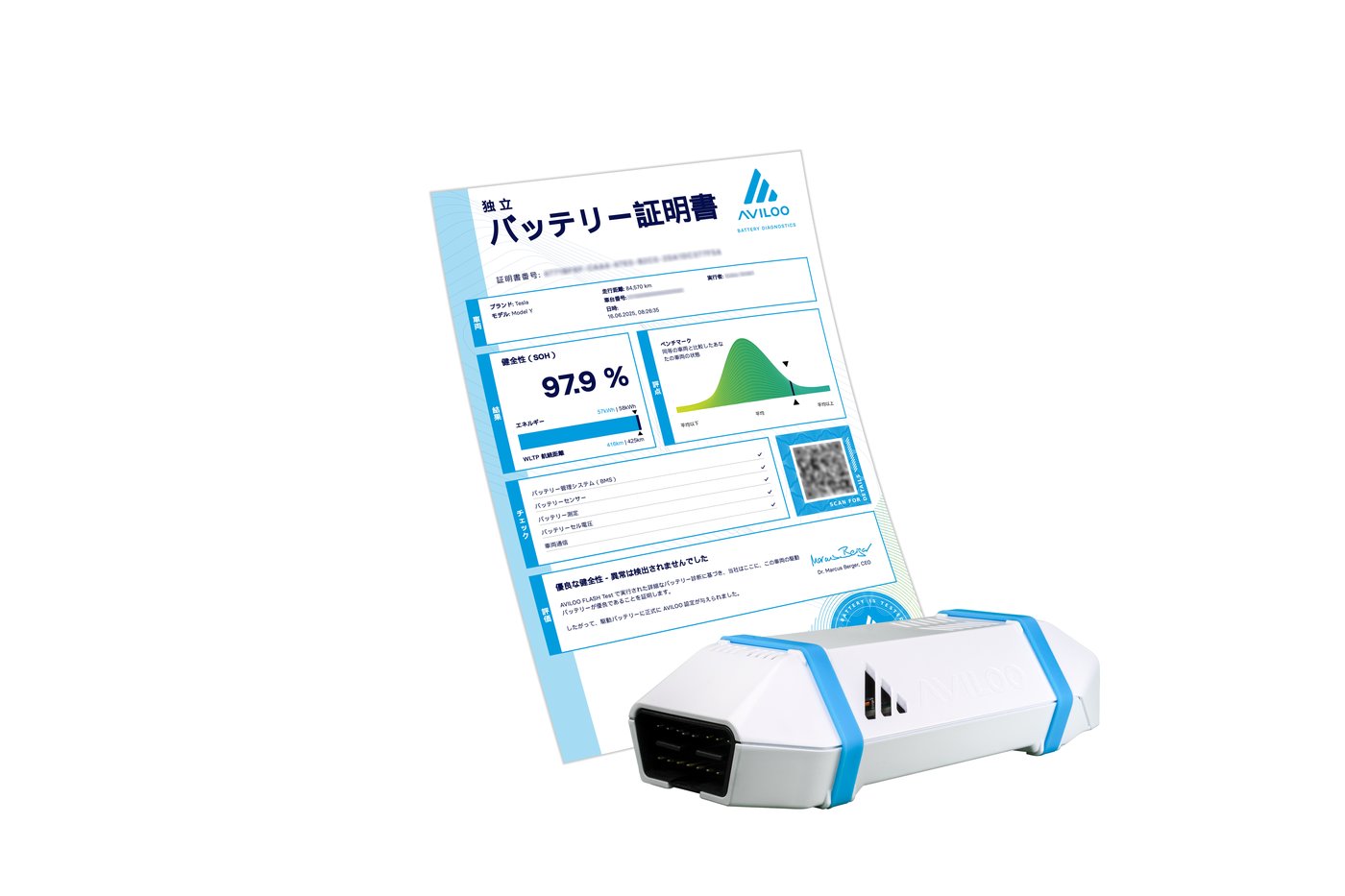 AVILOO FLASH Test 診断証明書